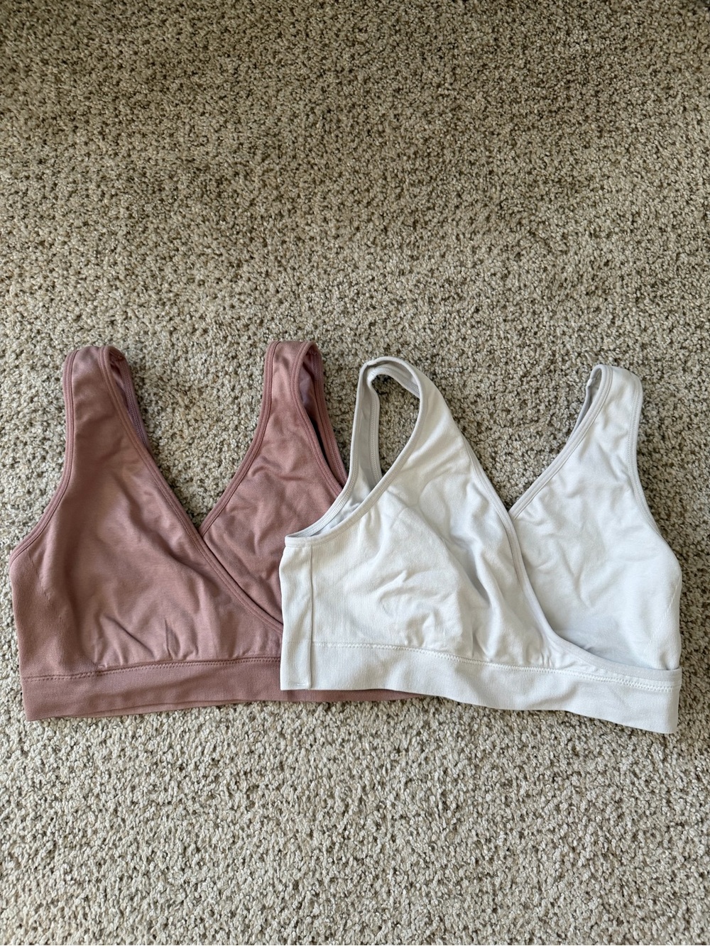 Auden Nursing Maternity Bras Medium Pink/White